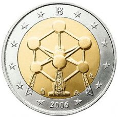België 2 Euro 2006, 50 Jaar Atomium, FDC