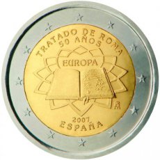 Spanje 2 Euro 2007, Verdrag van Rome, FDC
