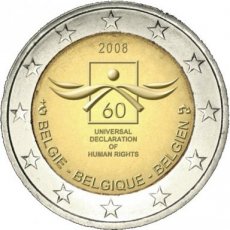 België 2 Euro 2008, Rechten Van De Mens, FDC