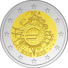 België 2 Euro 2012, 10 Jaar Chartale Euro, FDC