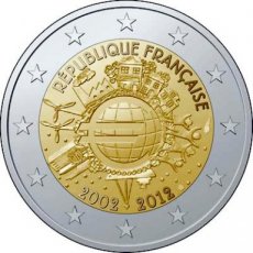 Frankrijk 2 Euro 2012, 10 Jaar Chartale Euro, FDC