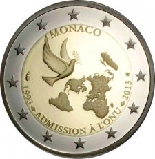 Monaco 2 Euro 2013, 20 Jaar Lid Van De Verenigde Naties, FDC