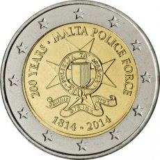 Malta 2 Euro 2014, 200 Jaar Politie, FDC