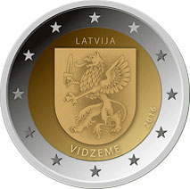 Letland 2 Euro 2016, Midden-Lijfland, FDC