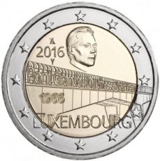 Luxemburg 2 Euro 2016, De Opening Van De Groorhertogin Charlottebrug, FDC