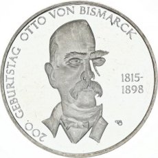 Germany, 10 Euro Silver 2015 Otto Von Bismarck, UNC-