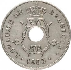 Belgium, 10 Centimes 1905 FR, Morin 264, XF