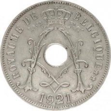 TCH/0311 Belgium, 25 Centimes 1921 FR, Morin 324, VF/XF