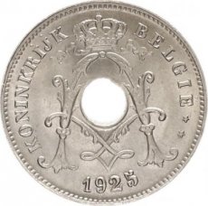 Belgium, 10 Centimes 1925 FL, Morin 344, UNC